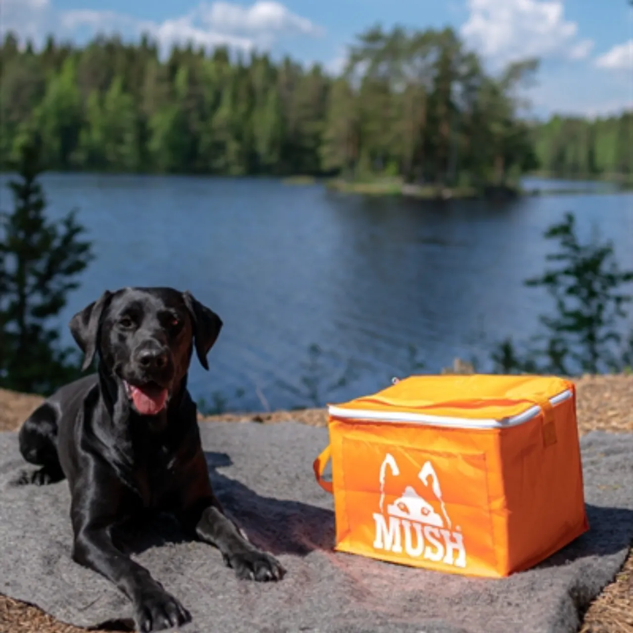 MUSH termotaske til frossent Barf hundefoder med skulderrem